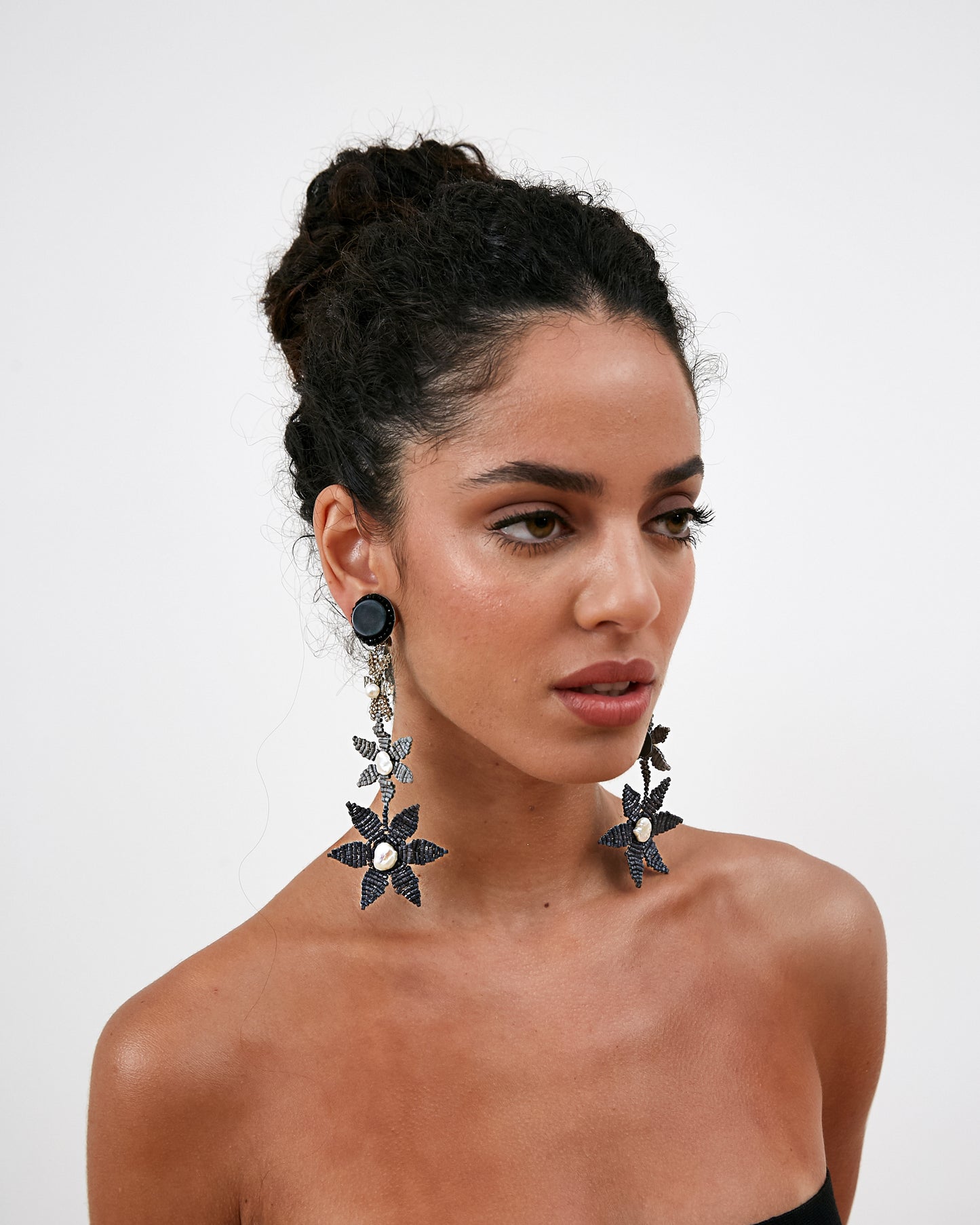 Tiered Grey Dégradé Earrings