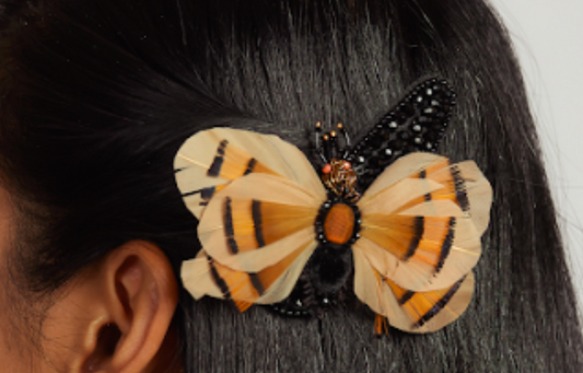 Tiger Butterfly Hair Clip