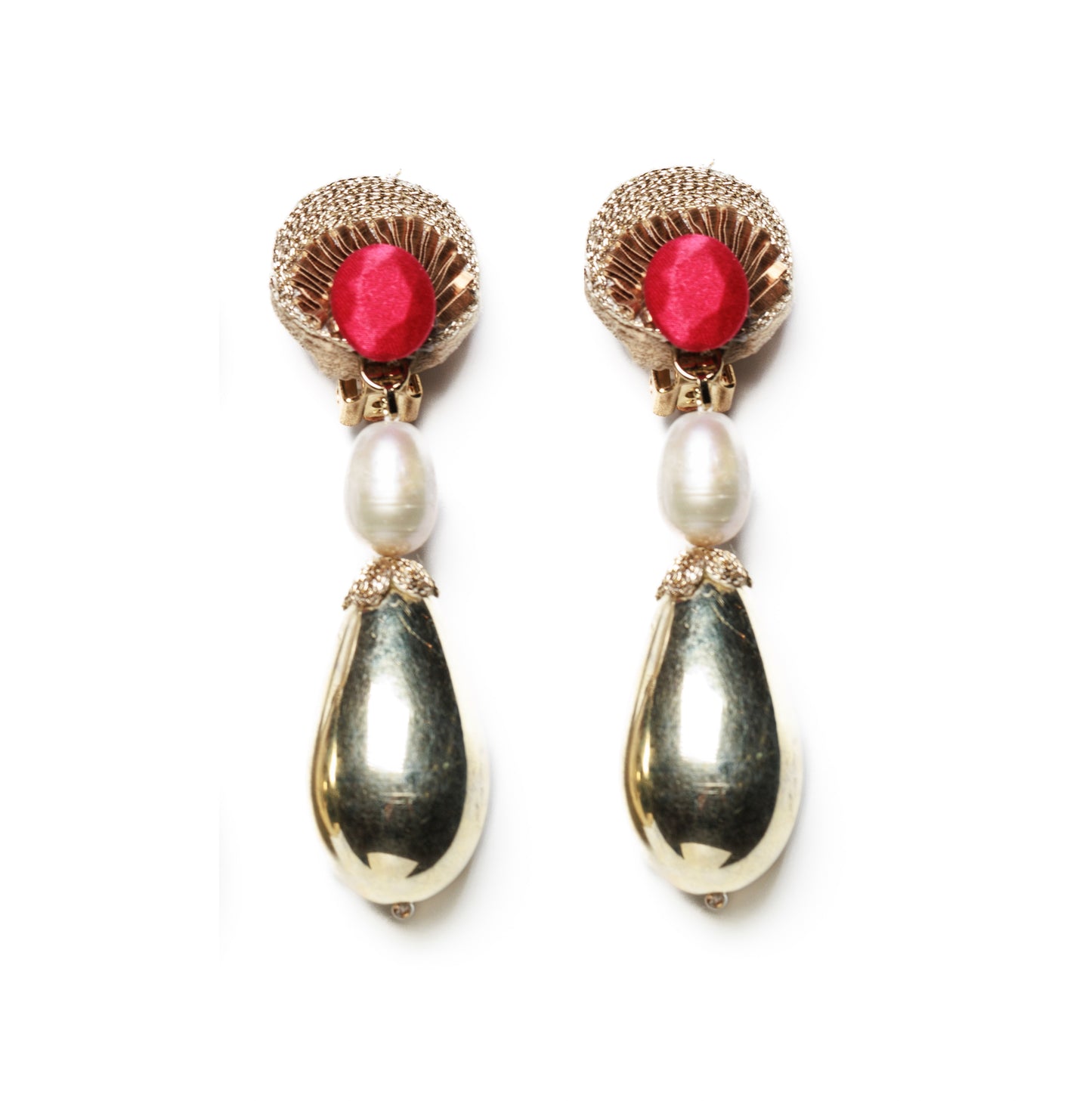 Gilded Teardrop Earrings